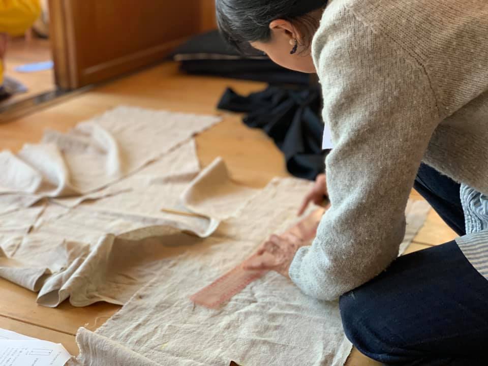 7月、8月 石徹白にて2泊3日の服づくり講座