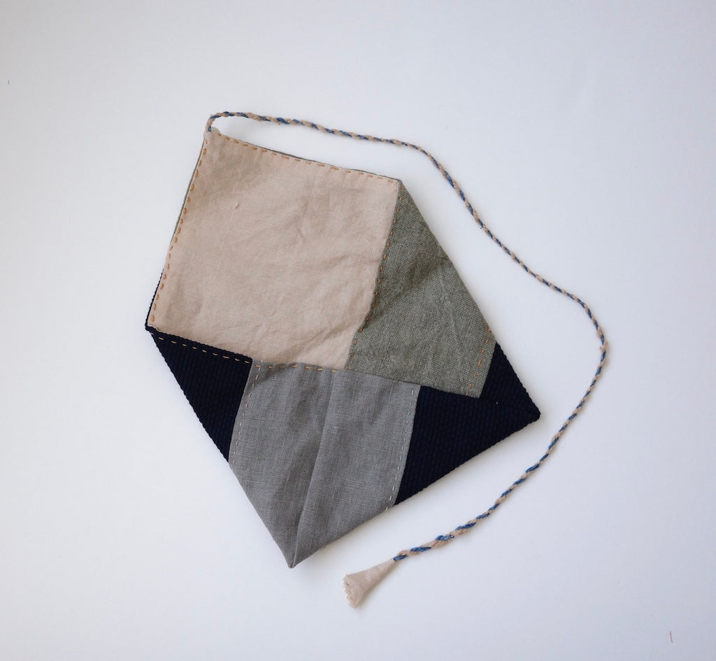 草木藍染のハギレで作る三徳袋(5/2葉山、5/22京都)