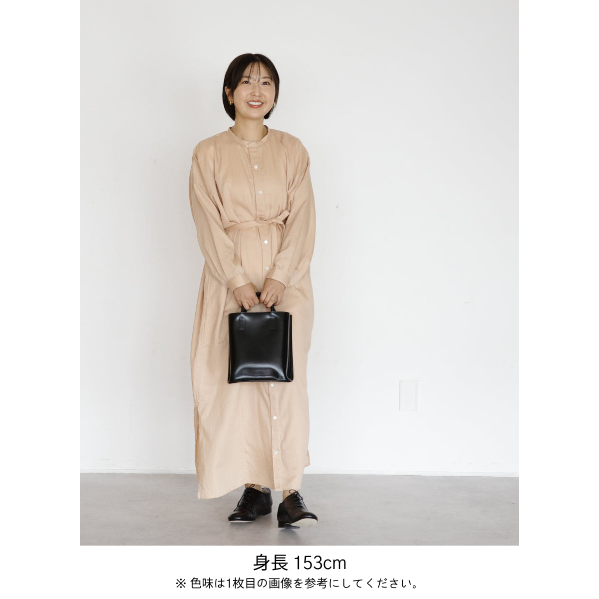 [Echizen One-piece] Maxi length/organic cotton/loquat pink