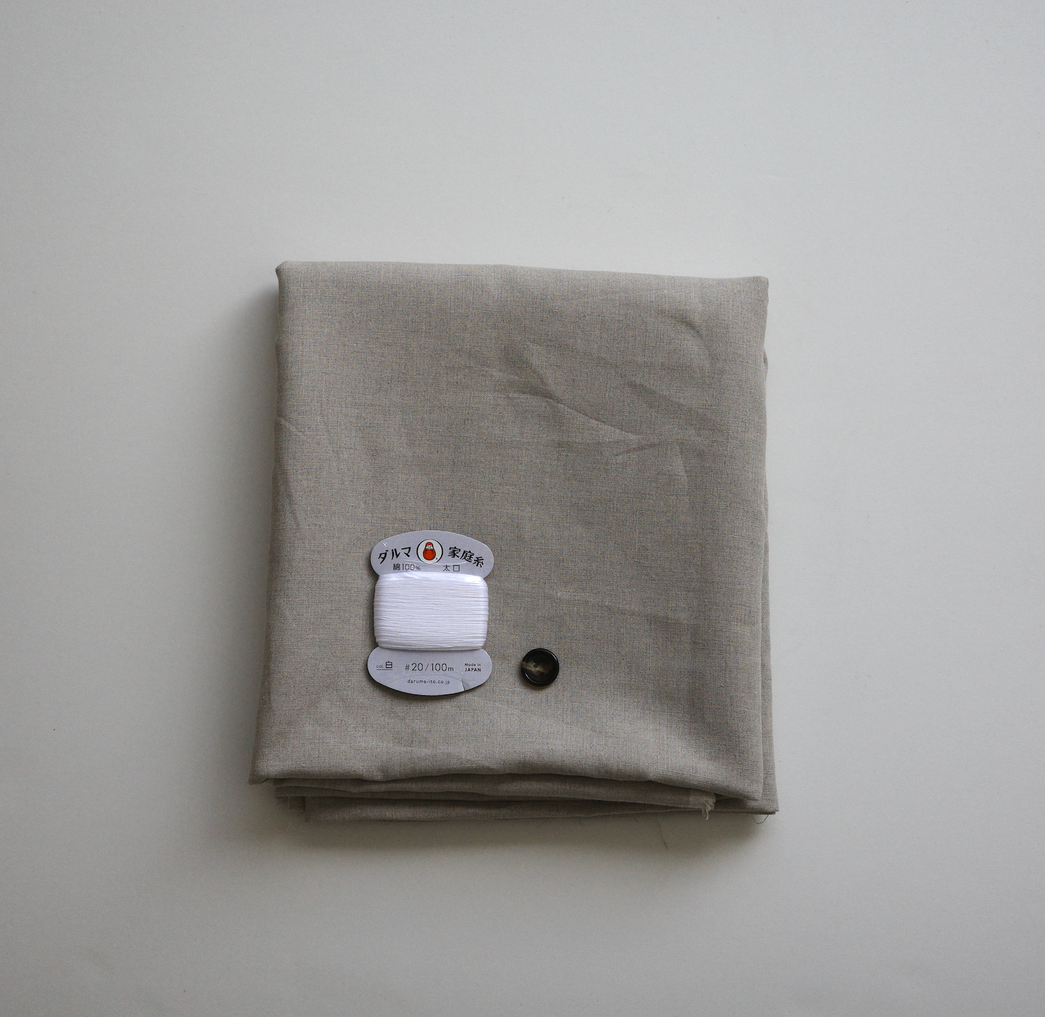 [Karusan Kit] Linen, natural color/hand-sewn