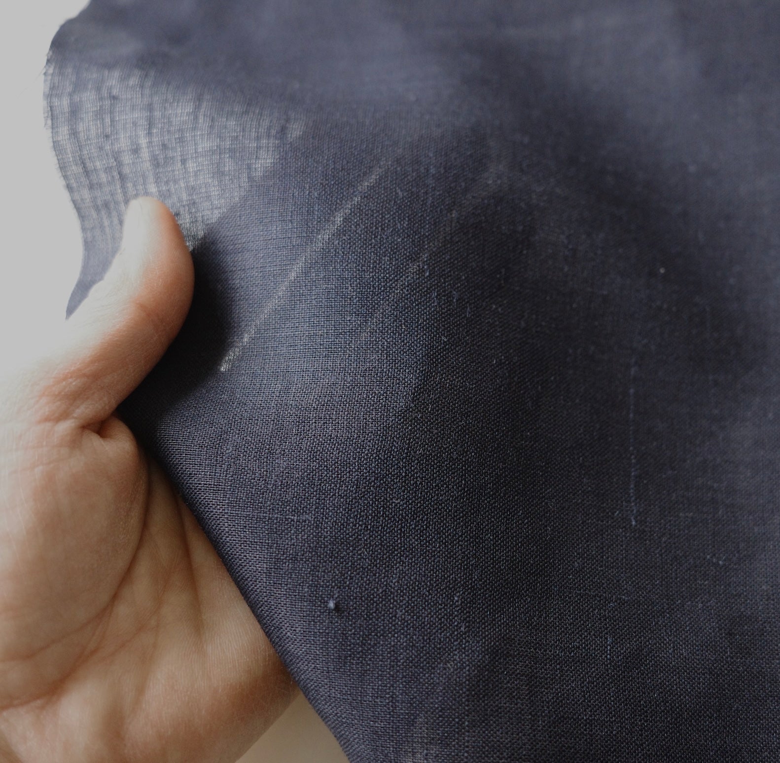 [Tatting Kit] Wool linen (Rescue, dark blue) / hand-sewn