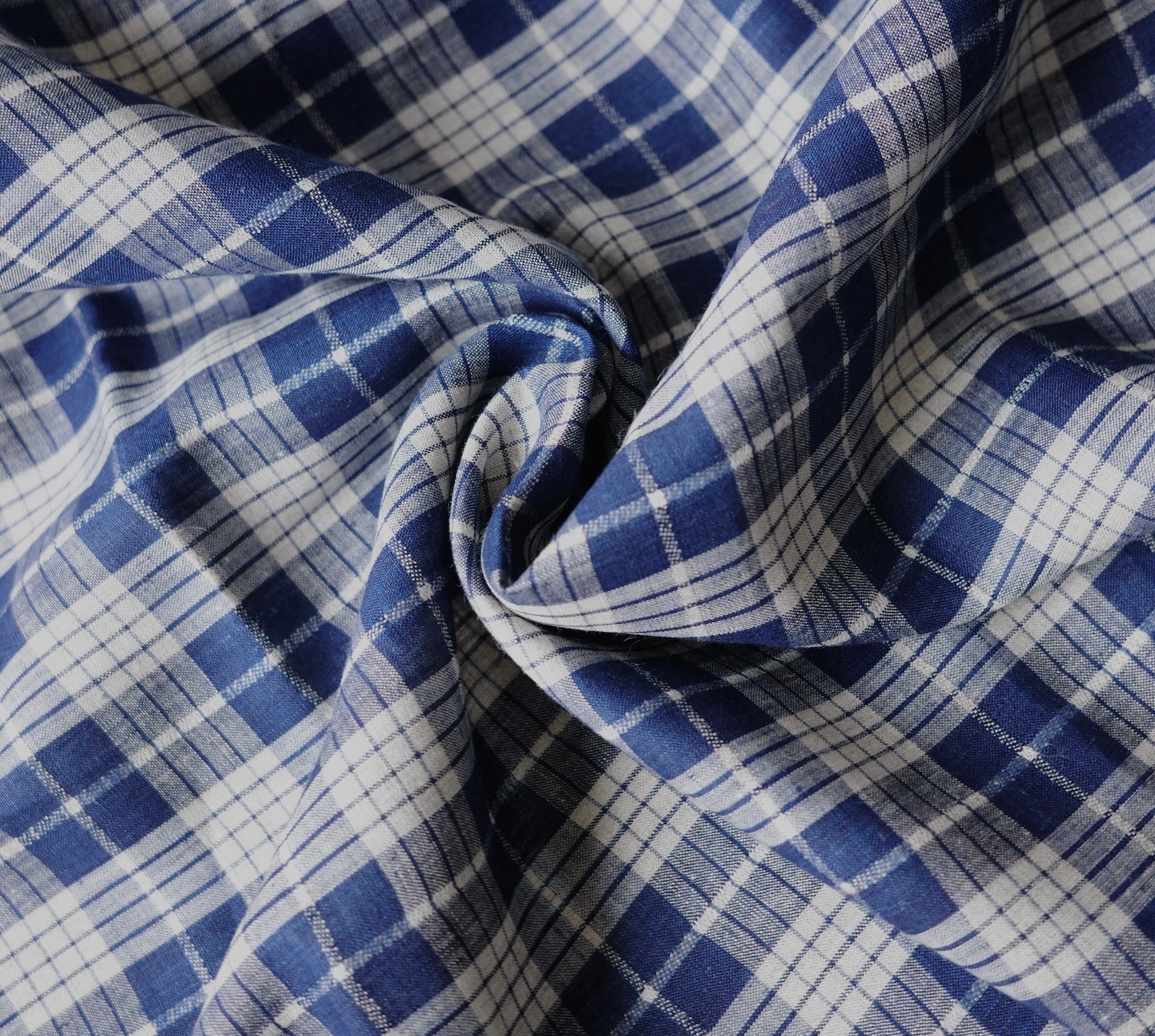 ［越前シャツ/ はかま/ かるさん布］リネン/ チェック/ 手作り用