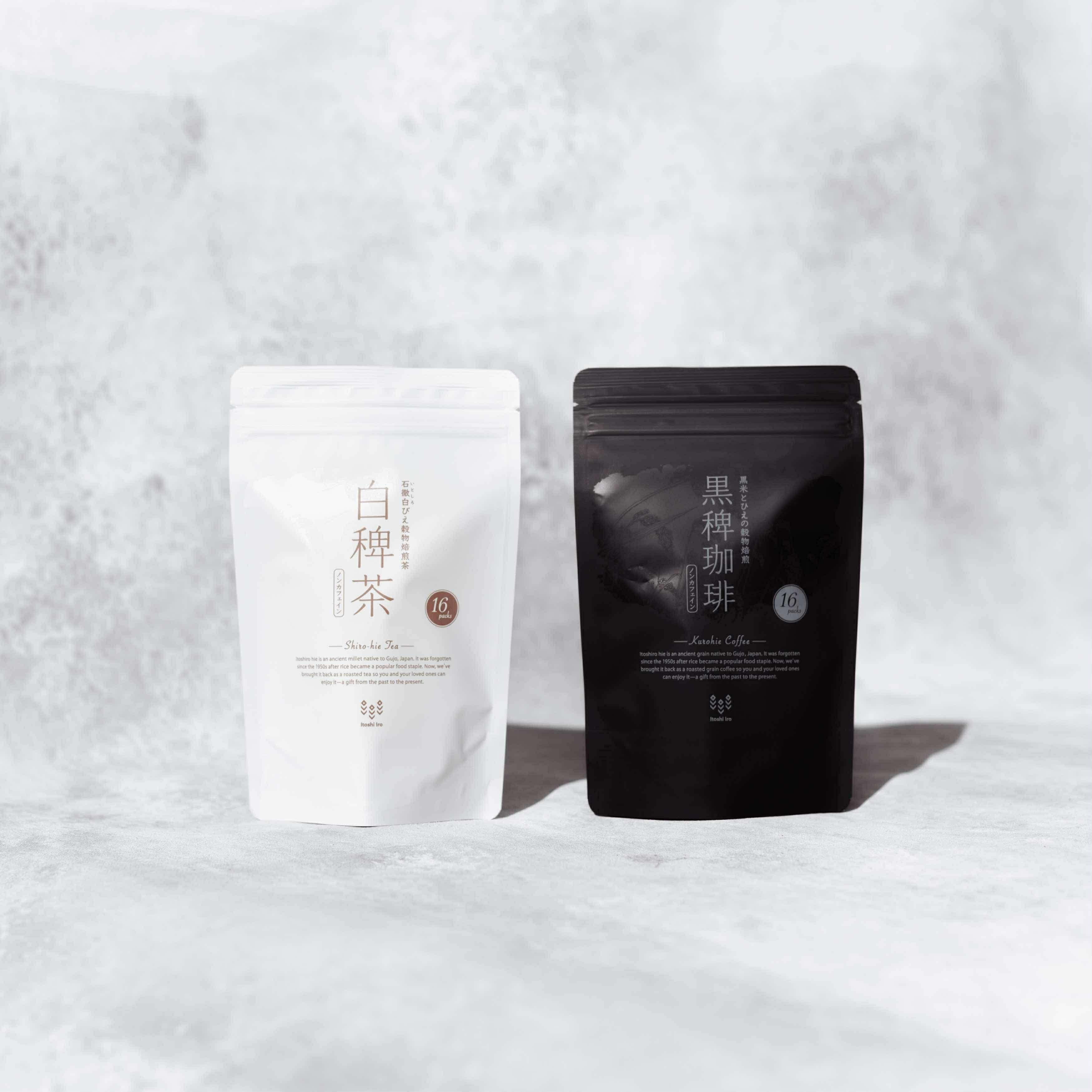 石徹白産の穀物茶 黒稗珈琲/ 白稗茶