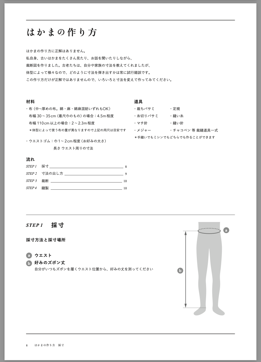 デジタル版・はかまの作り方［いとしろ民衣シリーズ］