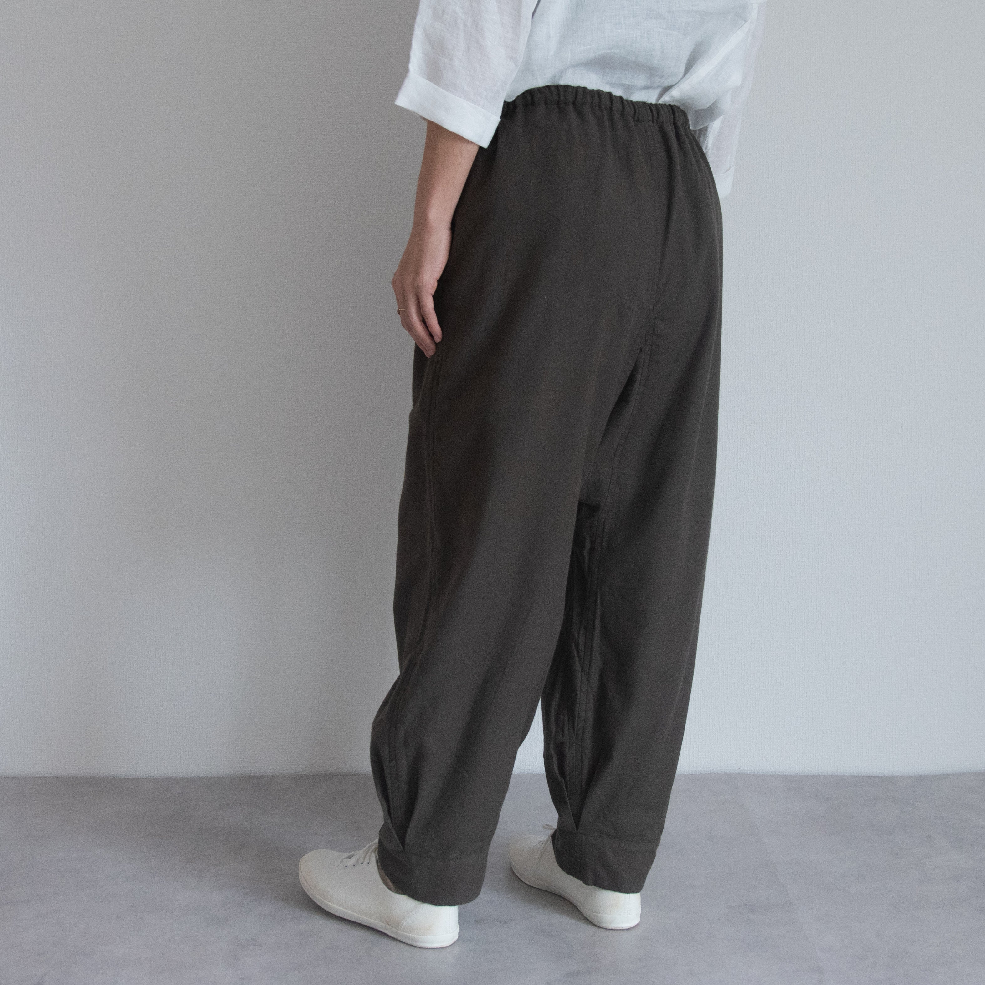 ［はかま/ かるさん布］コットンネル/ カーキ or ベージュ