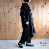 [Echizen Coat] Rescue Wool Cashmere / Black