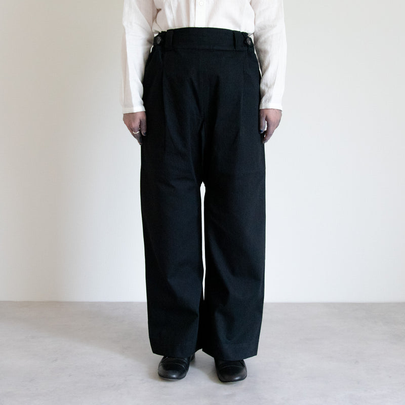 [Hakama] Organic cotton / Black