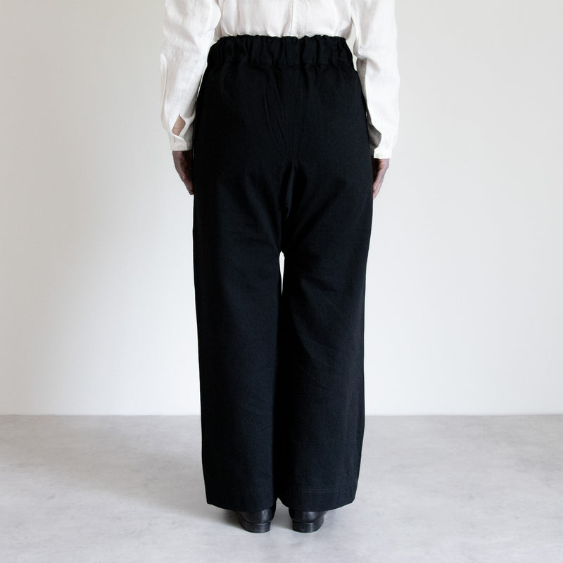 [Hakama] Organic cotton / Black