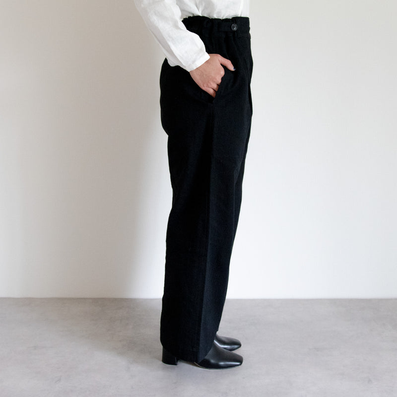 [Hakama] Organic cotton / Black