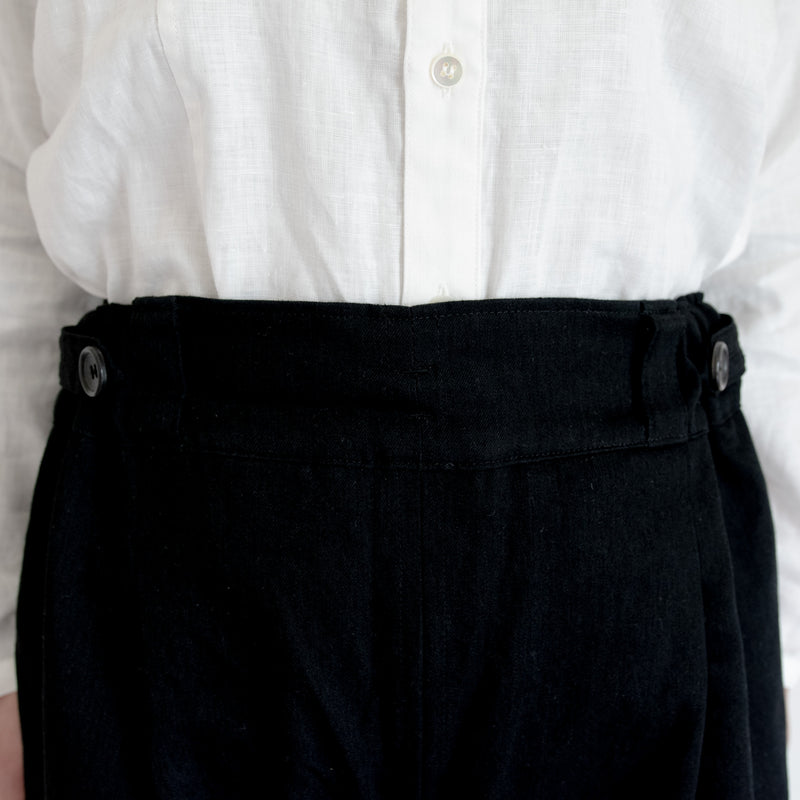 [Hakama] Organic cotton / Black