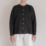 Advance reservation [Echizen shirt short length] Ramie (linen) / Shinnosuke Jofu