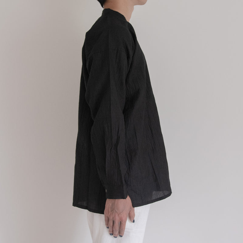 Advance reservation [Echizen shirt long length] Ramie (linen) / Shinnosuke Jofu