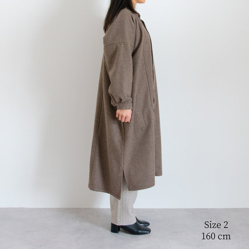 Accepting orders until 3/31 [Echizen Coat] Wool (Black Merino)/Brown