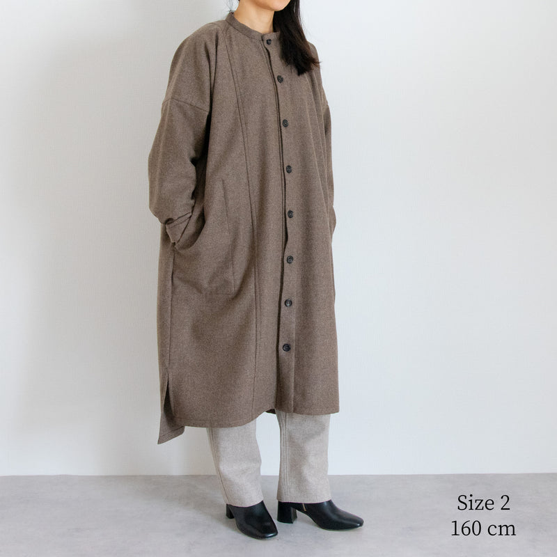 Accepting orders until 3/31 [Echizen Coat] Wool (Black Merino)/Brown