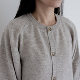 [Cardigan] Black Merino Heather/ size 2 