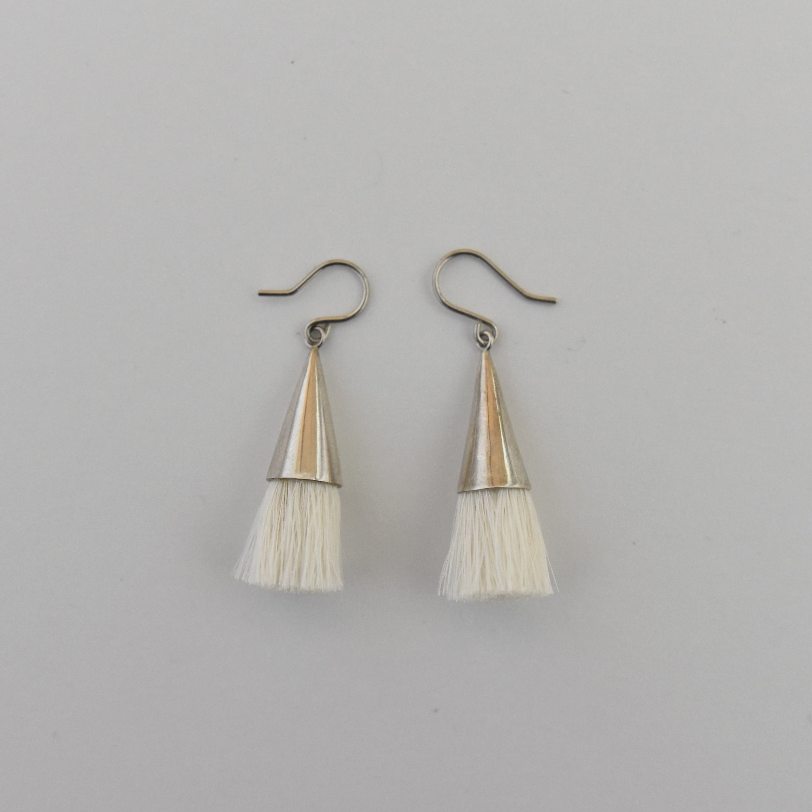 ［ピアス］タッセルピアス(シルバー/シルク)