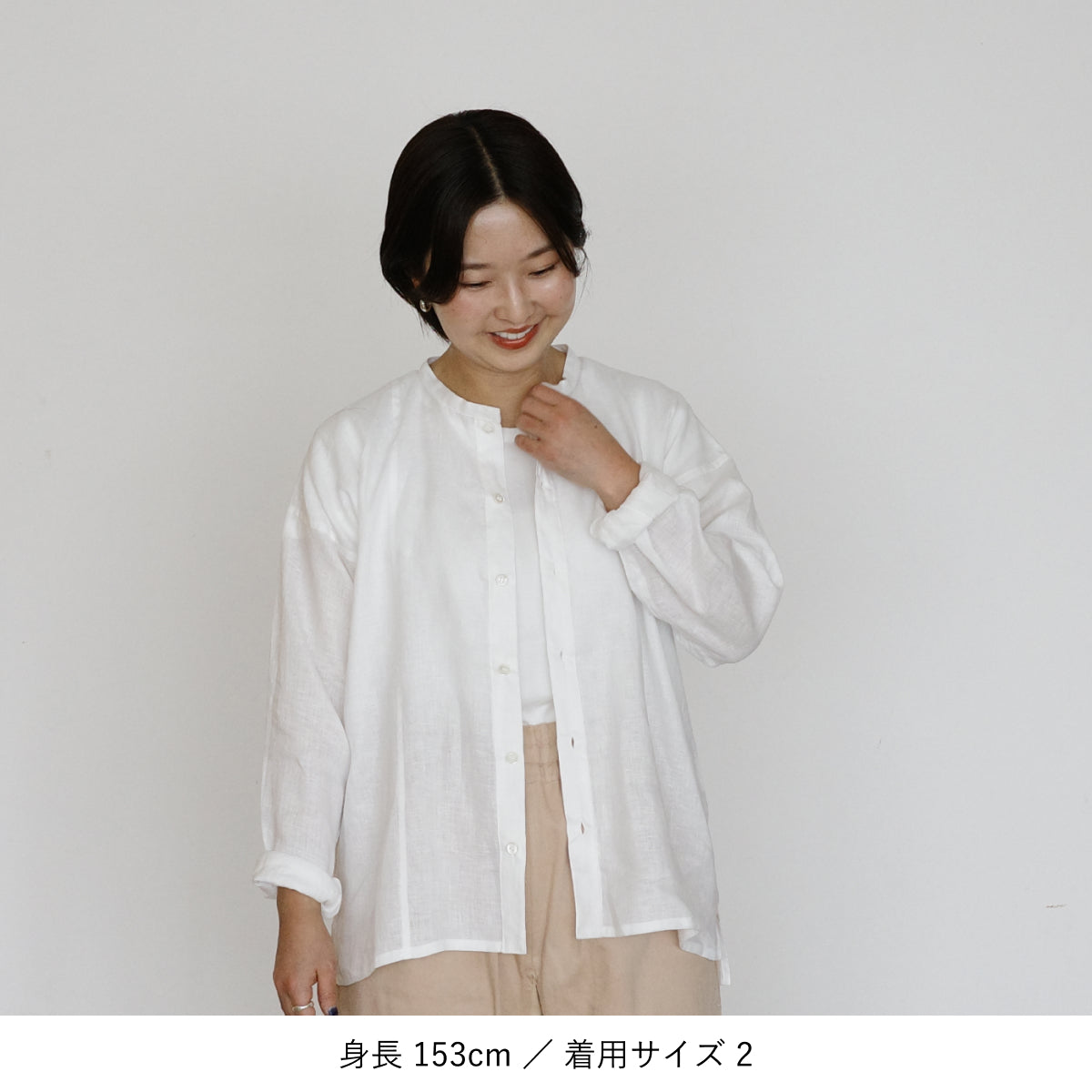 [Echizen Shirt] Linen/White