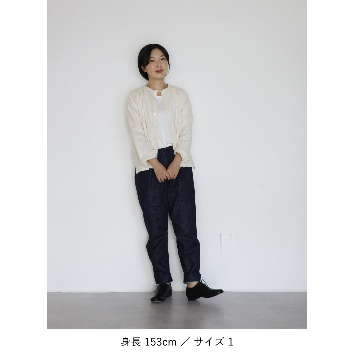 [Echizen Shirt] Organic cotton flannel/off-white