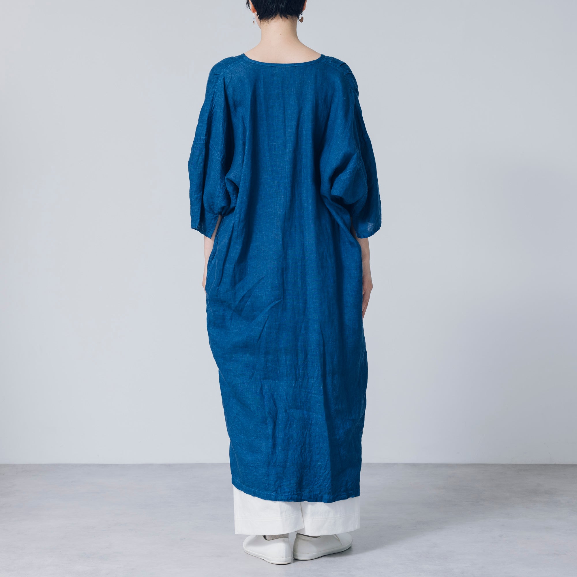 maku textiles 藍染　ワンピース MAKU TEXTILES 藍染ワンピース