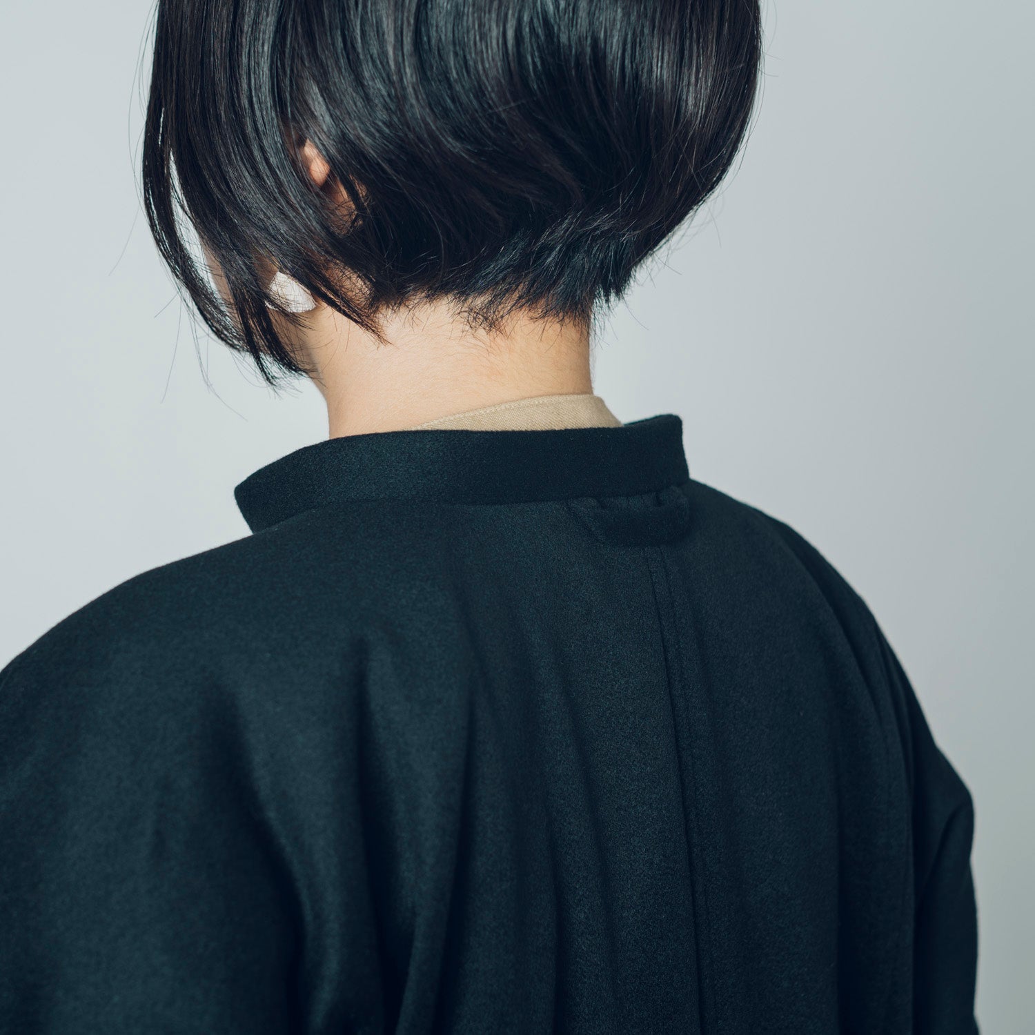 [Echizen Coat] Rescue Wool Cashmere / Black