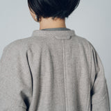 Accepting orders until 3/31 [Echizen Half Coat] Wool (Black Merino)/Gray