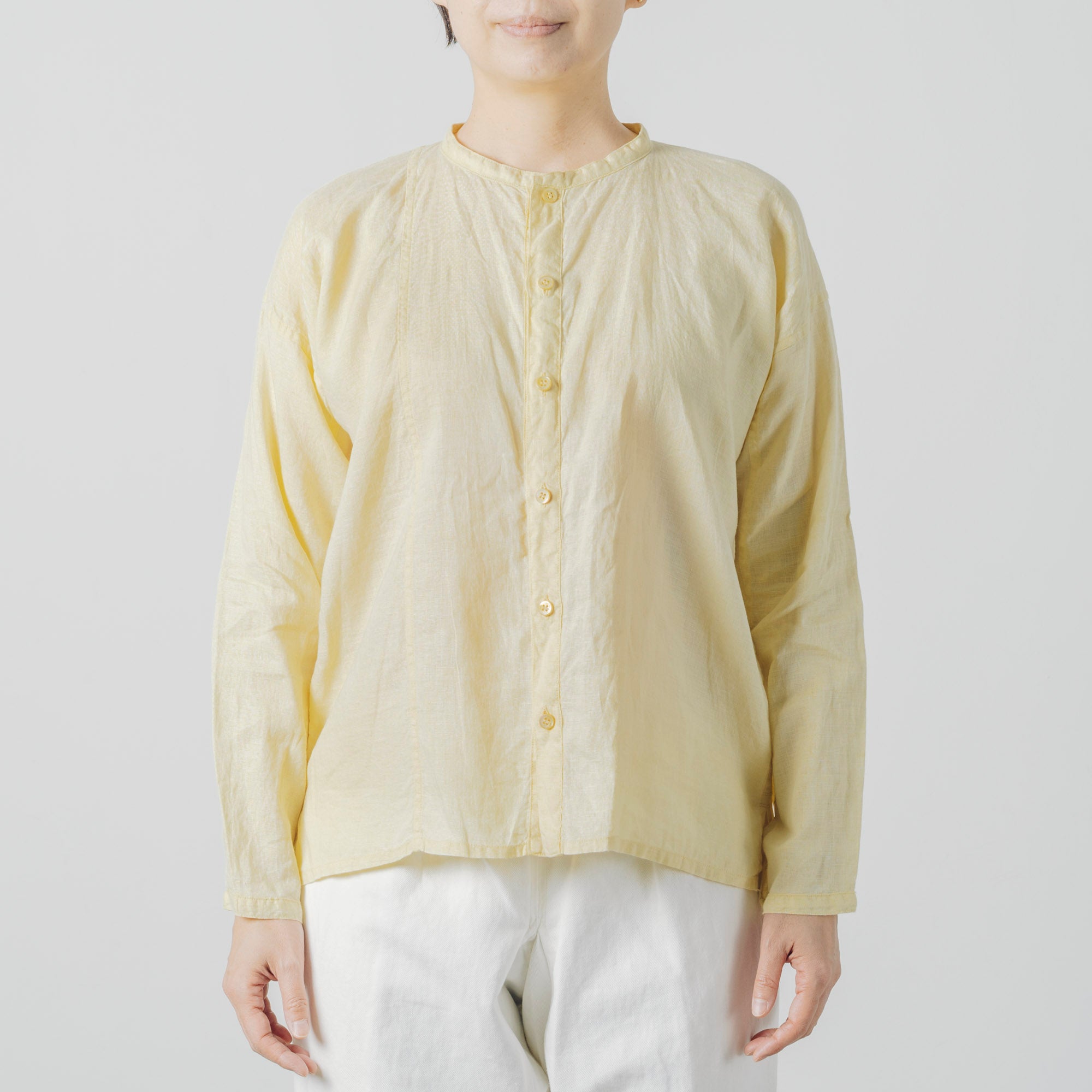 [Echizen Shirt] Linen/Himezione Yellow