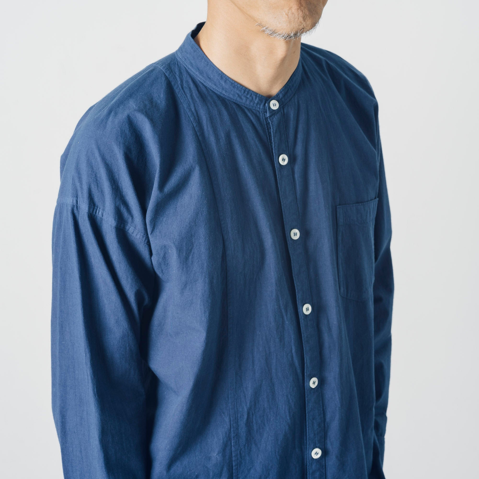 [Echizen Shirt] Organic cotton/Indigo blue