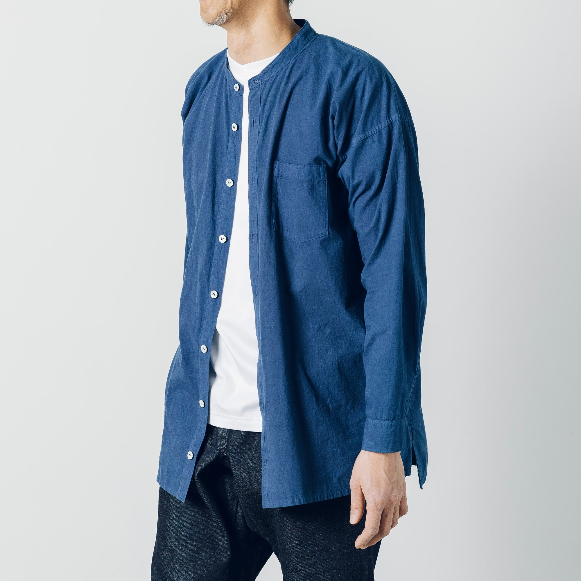 [Echizen Shirt] Organic cotton/Indigo blue