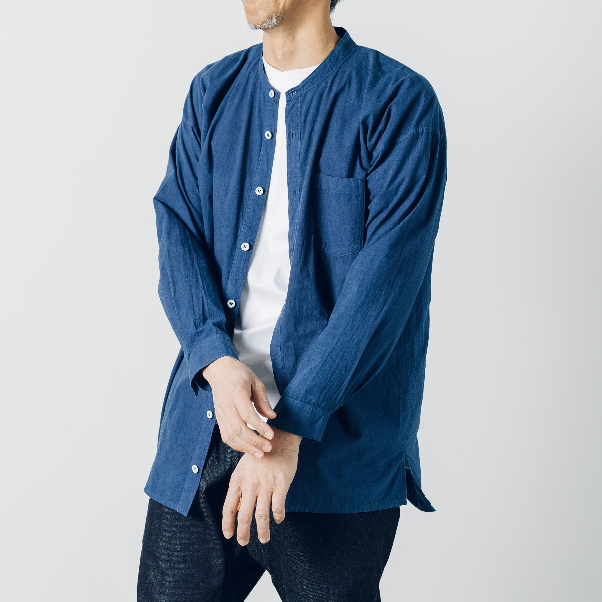 [Echizen Shirt] Organic cotton/Indigo blue