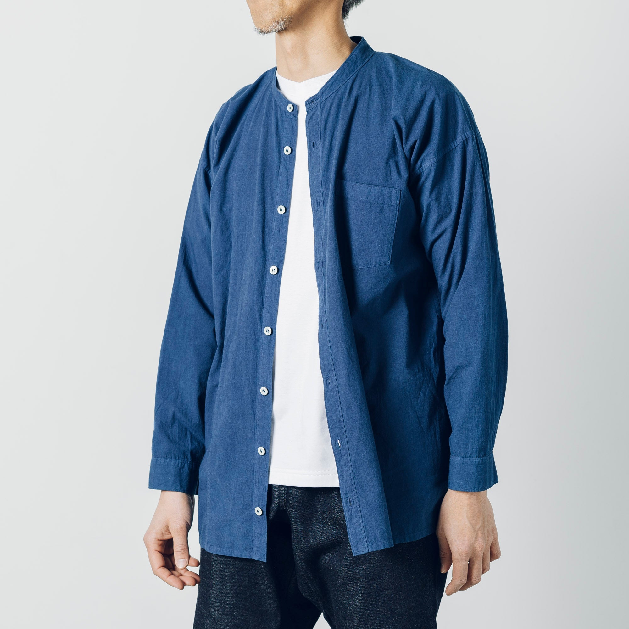 [Echizen Shirt] Organic cotton/Indigo blue