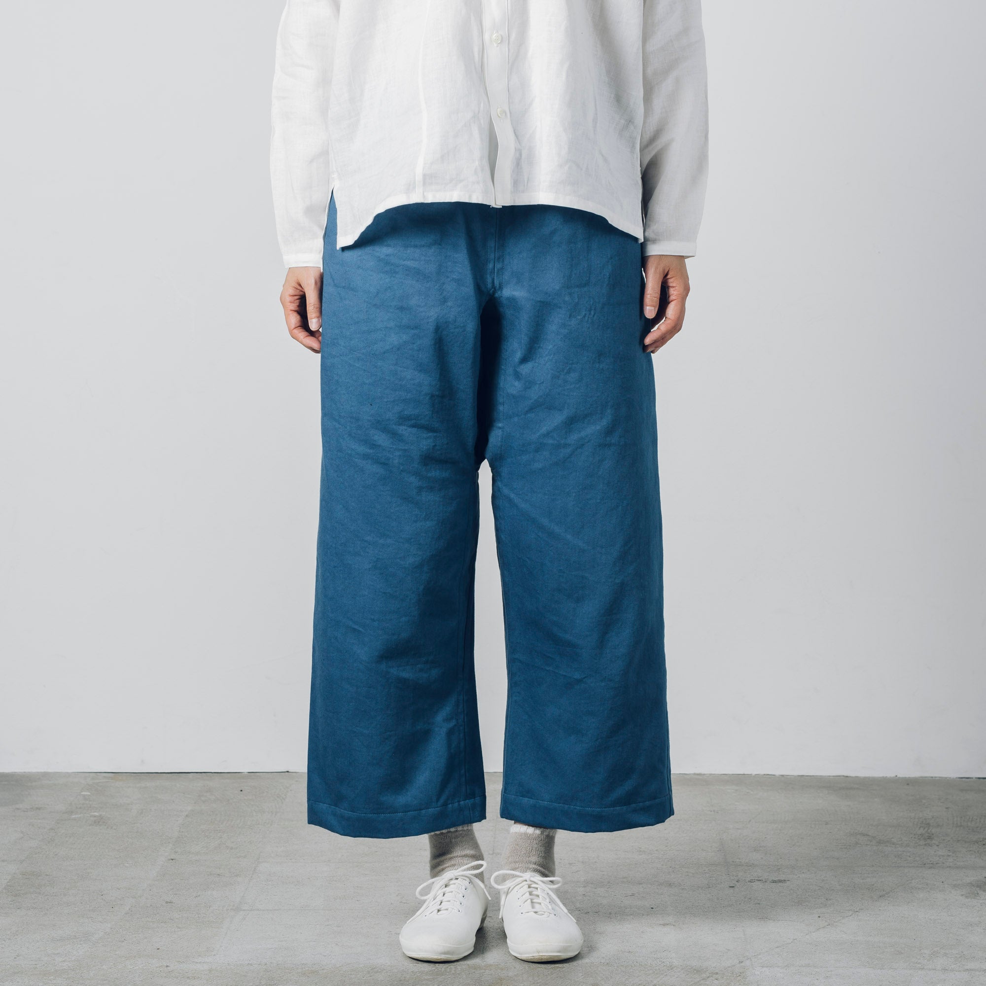 [Hakama] Organic cotton/ Indigo blue