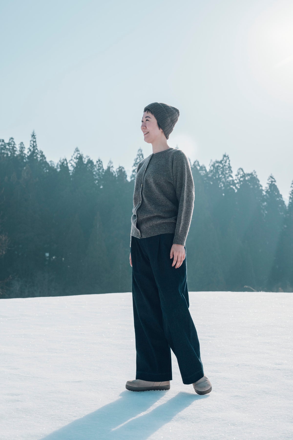 希少 MARNI 上質 デザイン ラップカーディガン ニット ウール