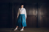 [Skirt] Gathered skirt/indigo dye gradation