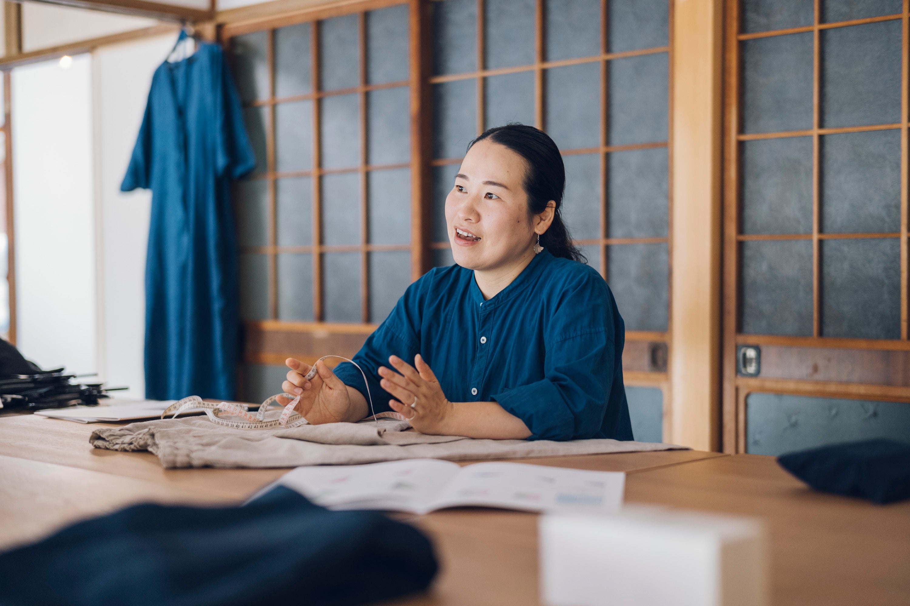 ［シルクパジャマ/ 越前シャツ＋はかまキット］レスキューシルク着尺布（1/16,1/30オンラインレクチャー）