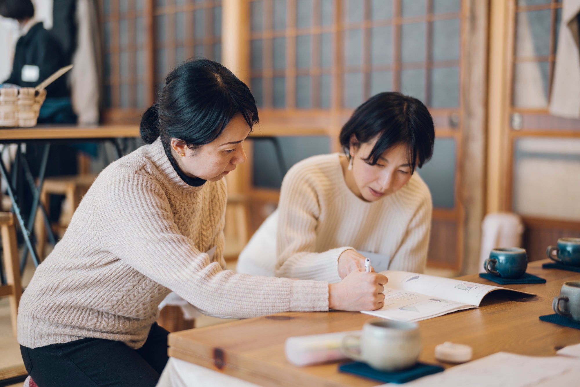 季節を感じる石徹白通い　手縫いと喫茶