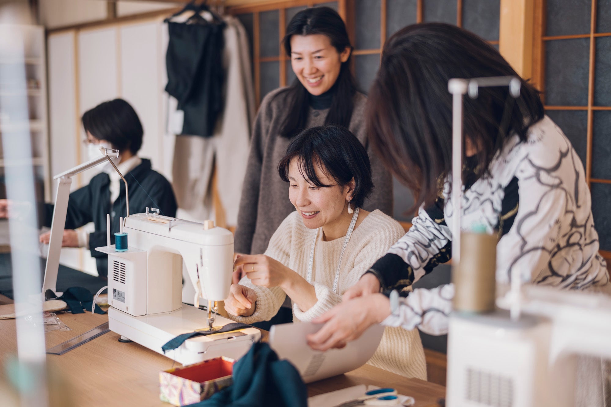 真綿入りの袖なしづくりワークショップ　〜2泊3日の服づくり講座〜