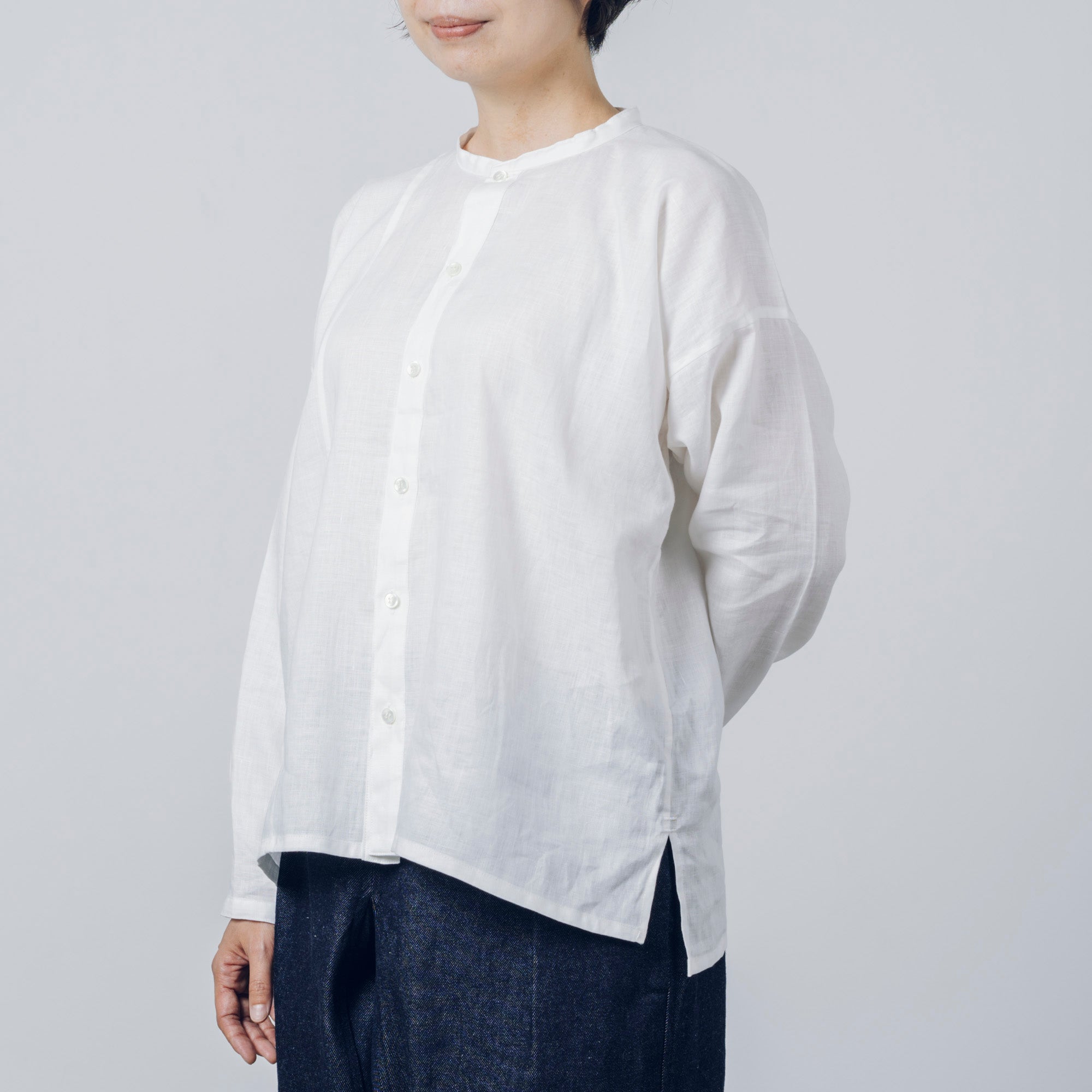 [Echizen Shirt] Linen/White