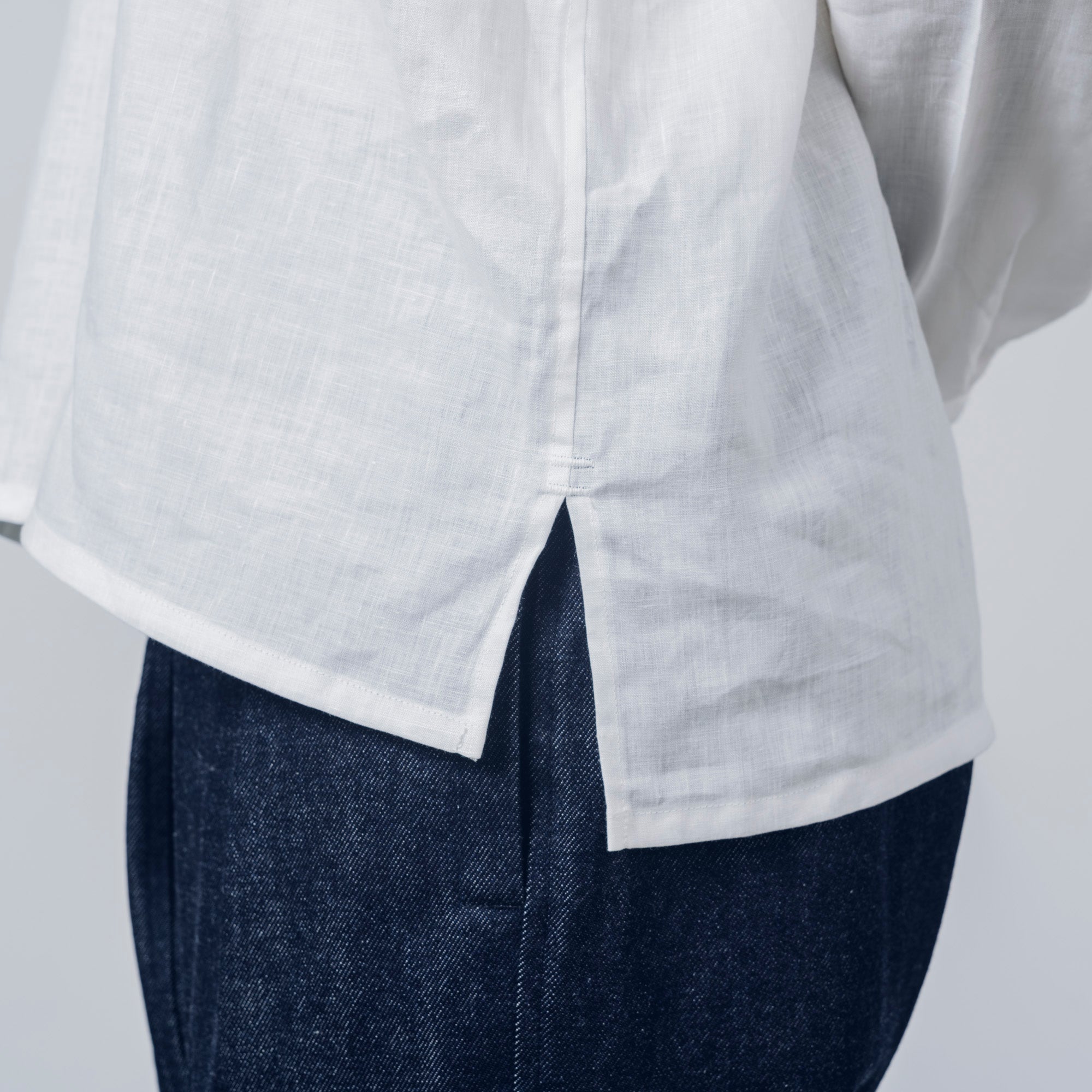 [Echizen Shirt] Linen/White