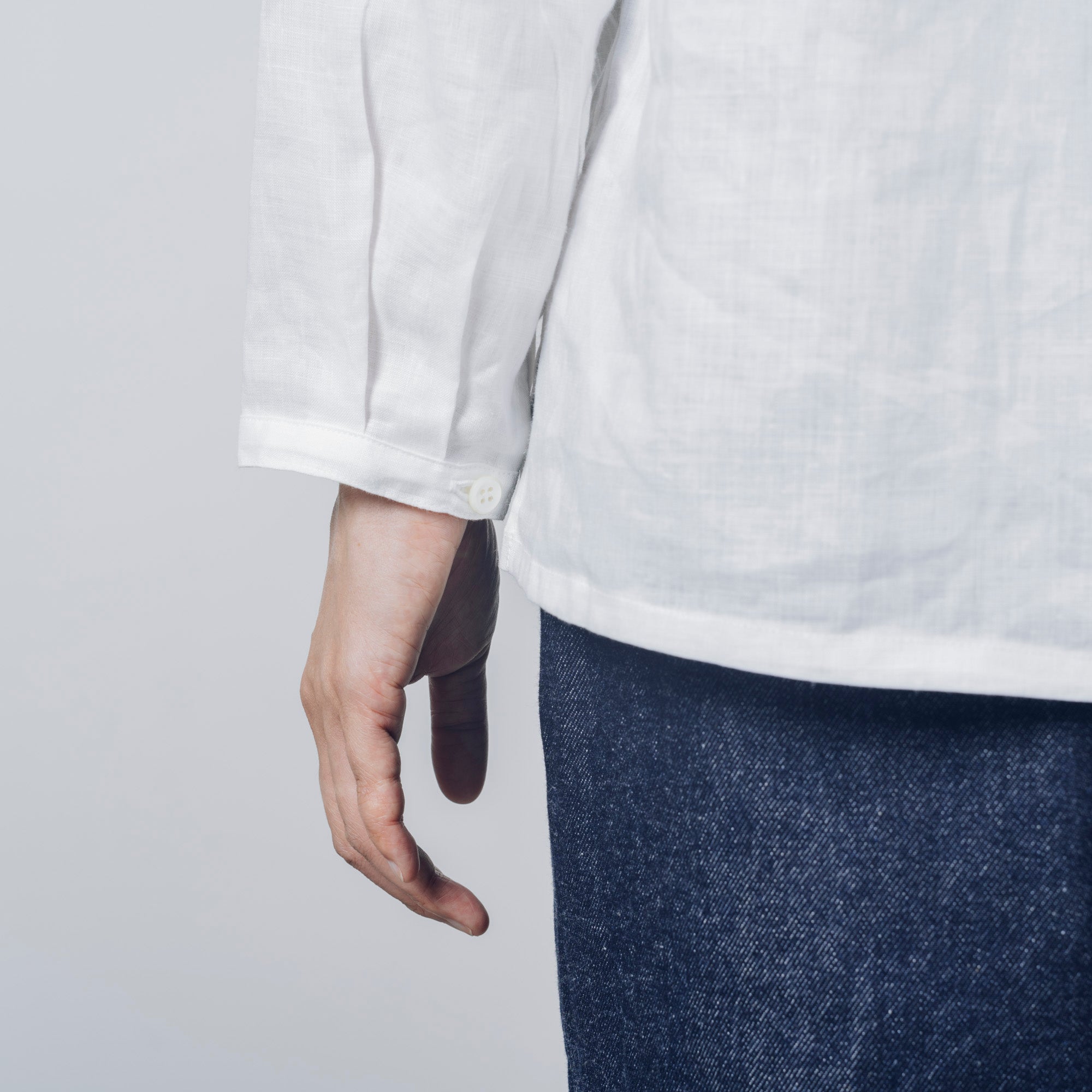 [Echizen Shirt] Linen/White