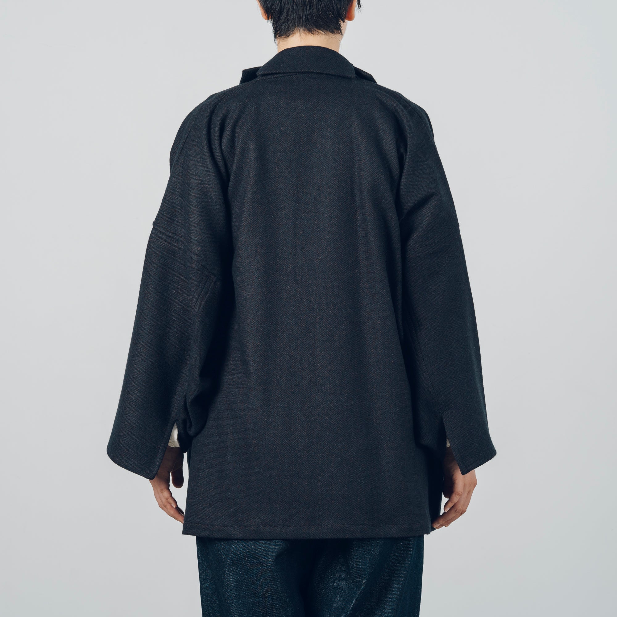 [Smooth jacket] Rescue linen/black