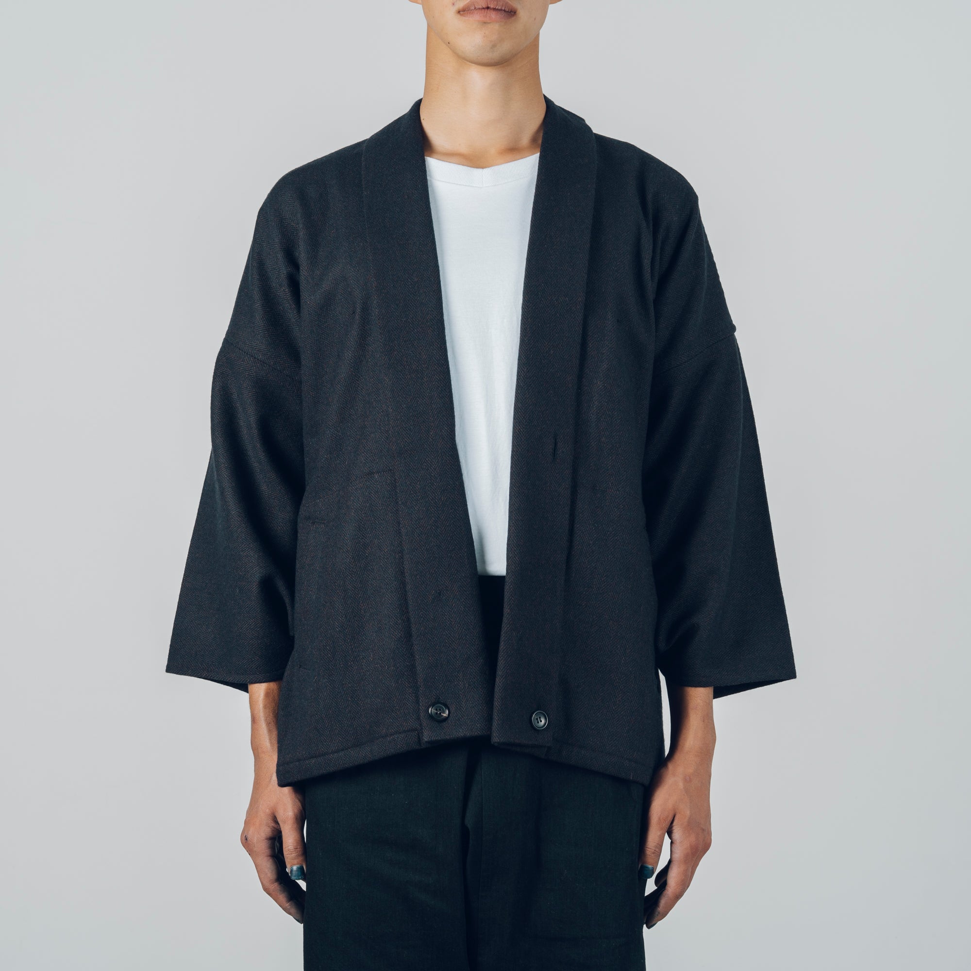 [Smooth jacket] Rescue linen/black