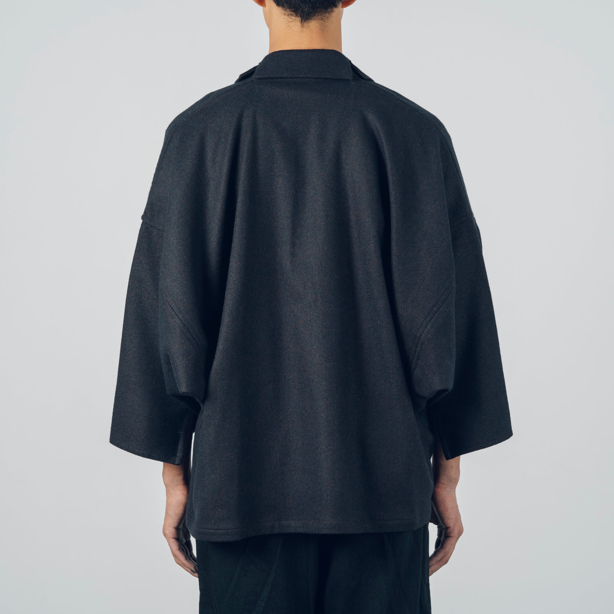 [Smooth jacket] Rescue linen/black