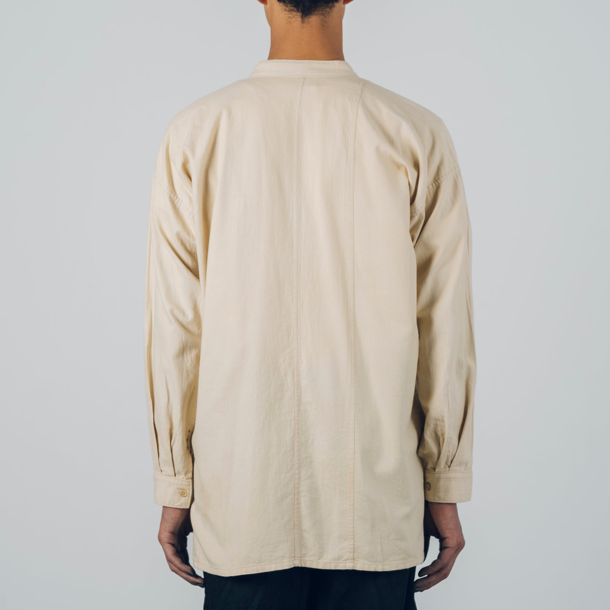 [Echizen Shirt] Organic Cotton Flannel/Marigold Khaki