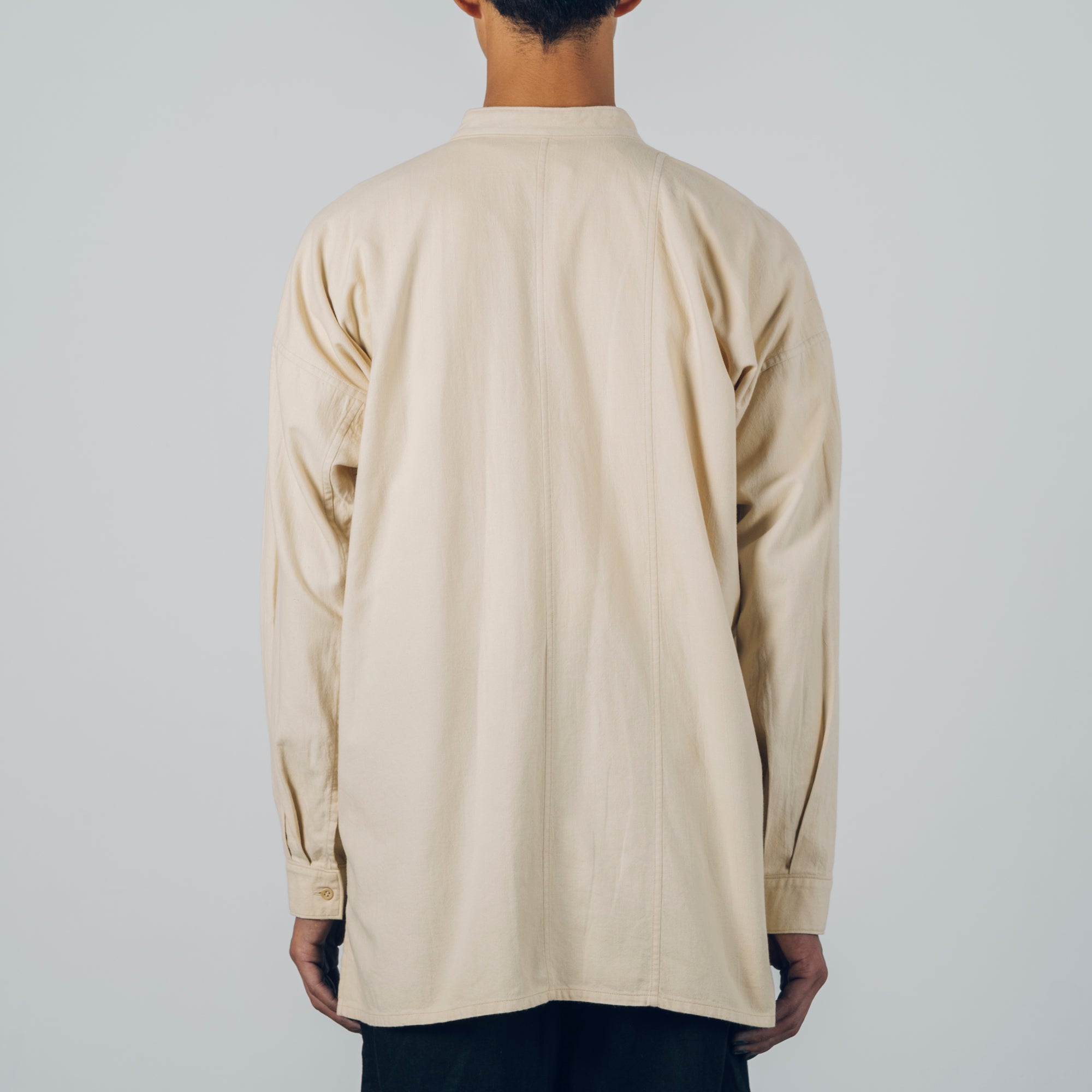 [Echizen Shirt] Organic Cotton Flannel/Marigold Khaki