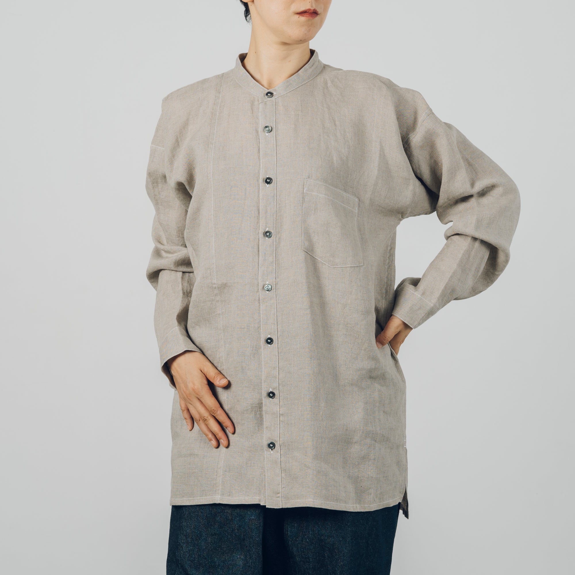 [Echizen Shirt] Organic cotton / Natural color
