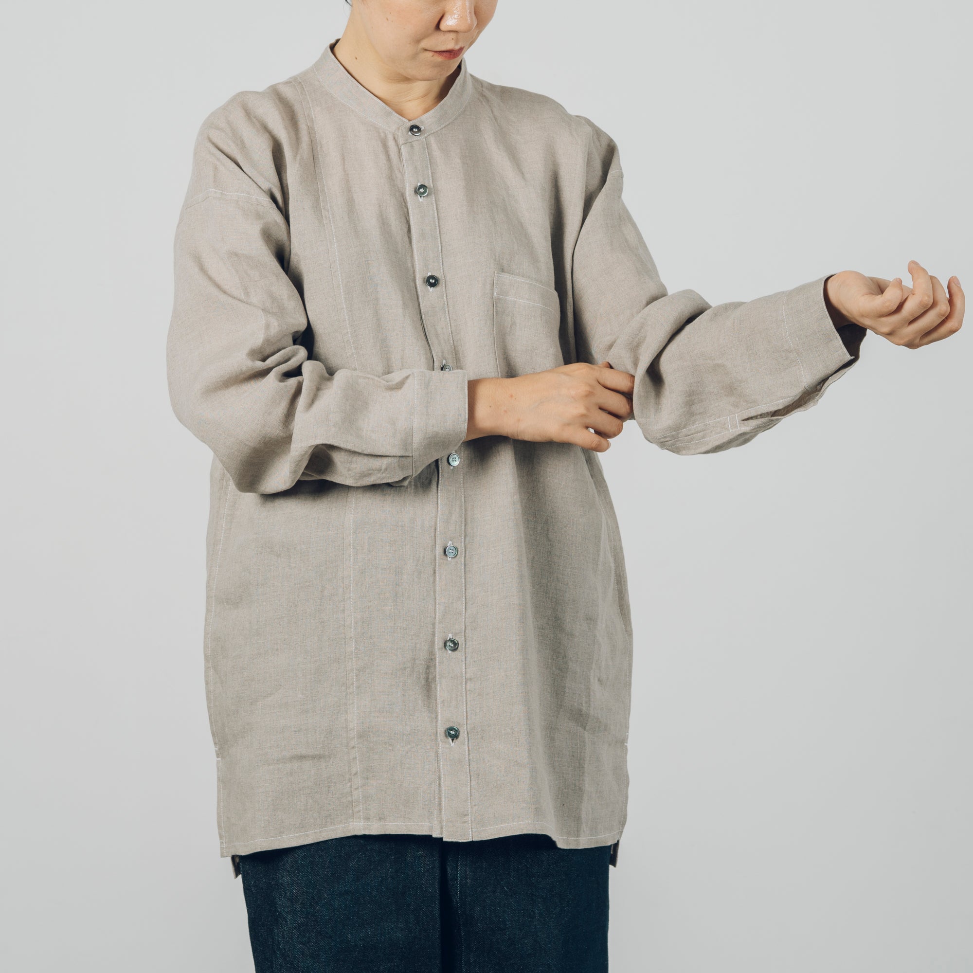 [Echizen Shirt] Organic cotton / Natural color
