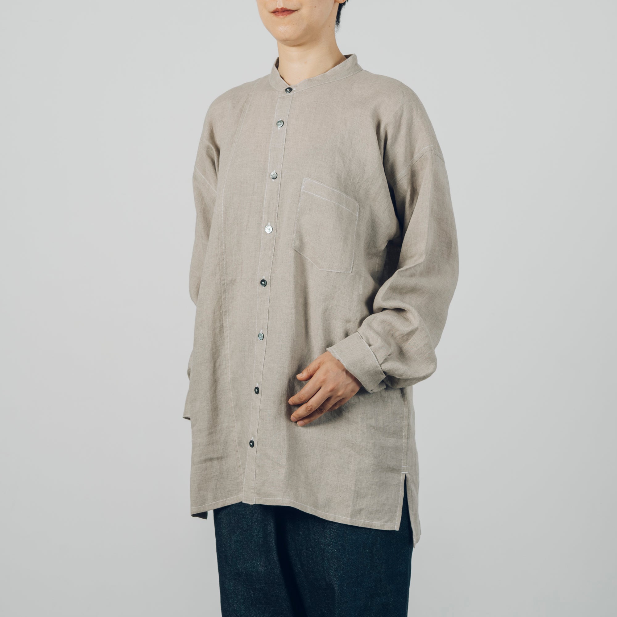 [Echizen Shirt] Organic cotton / Natural color