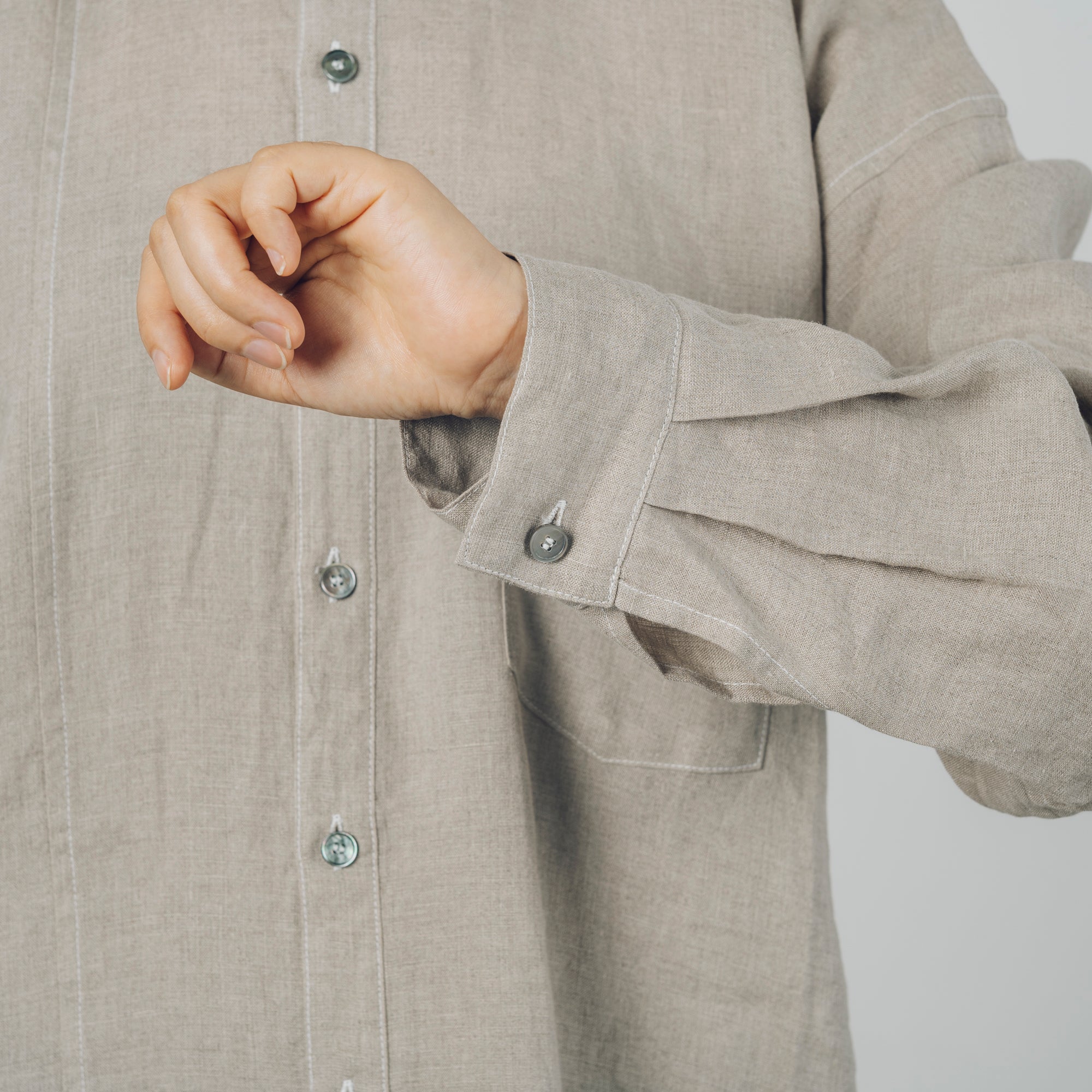 [Echizen Shirt] Organic cotton / Natural color