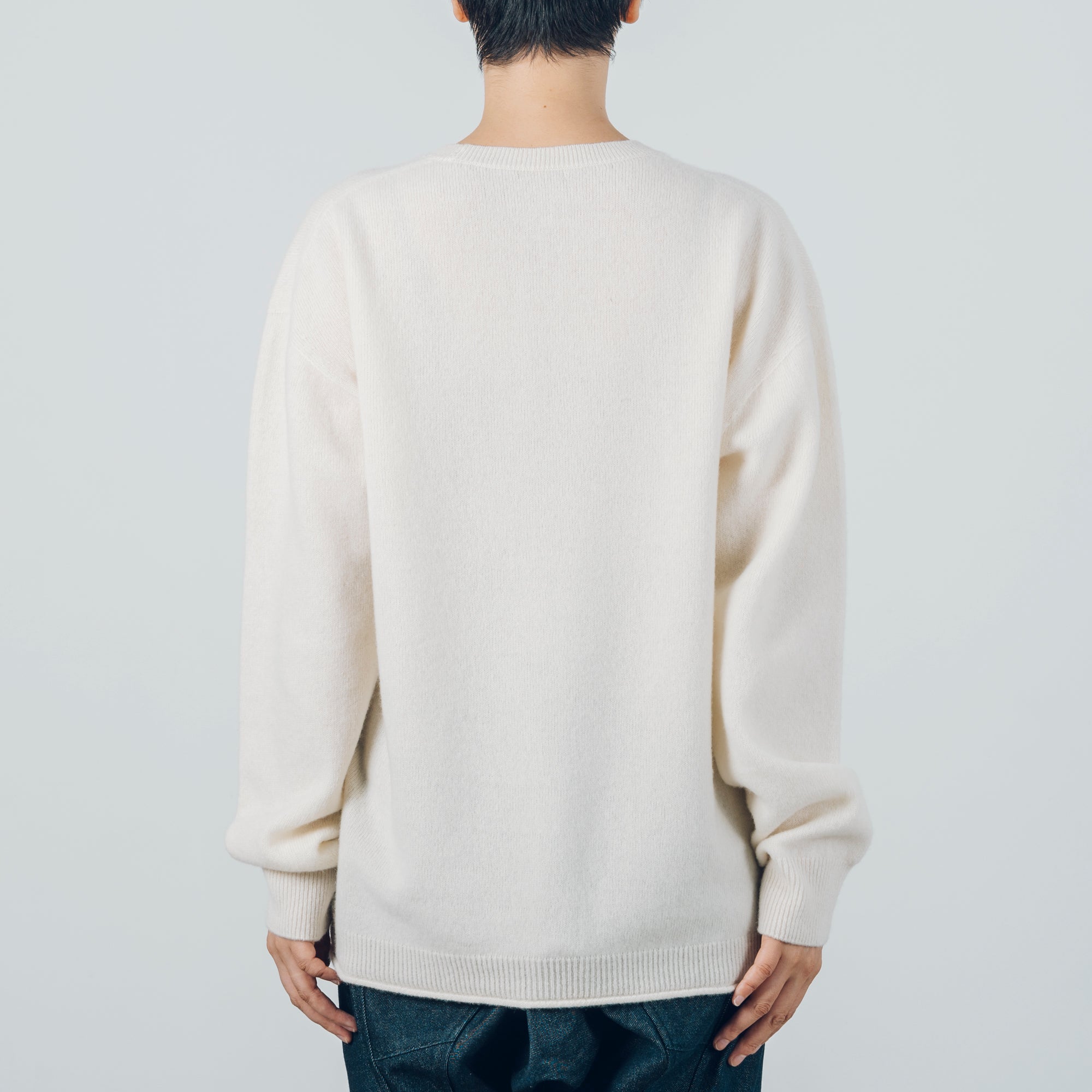 NUTEMPEROR / ニット・セーター(厚手)/2/ウール/WHT/無地// クルーネックセーター］メリノウール / タスマニアホワイトsize2