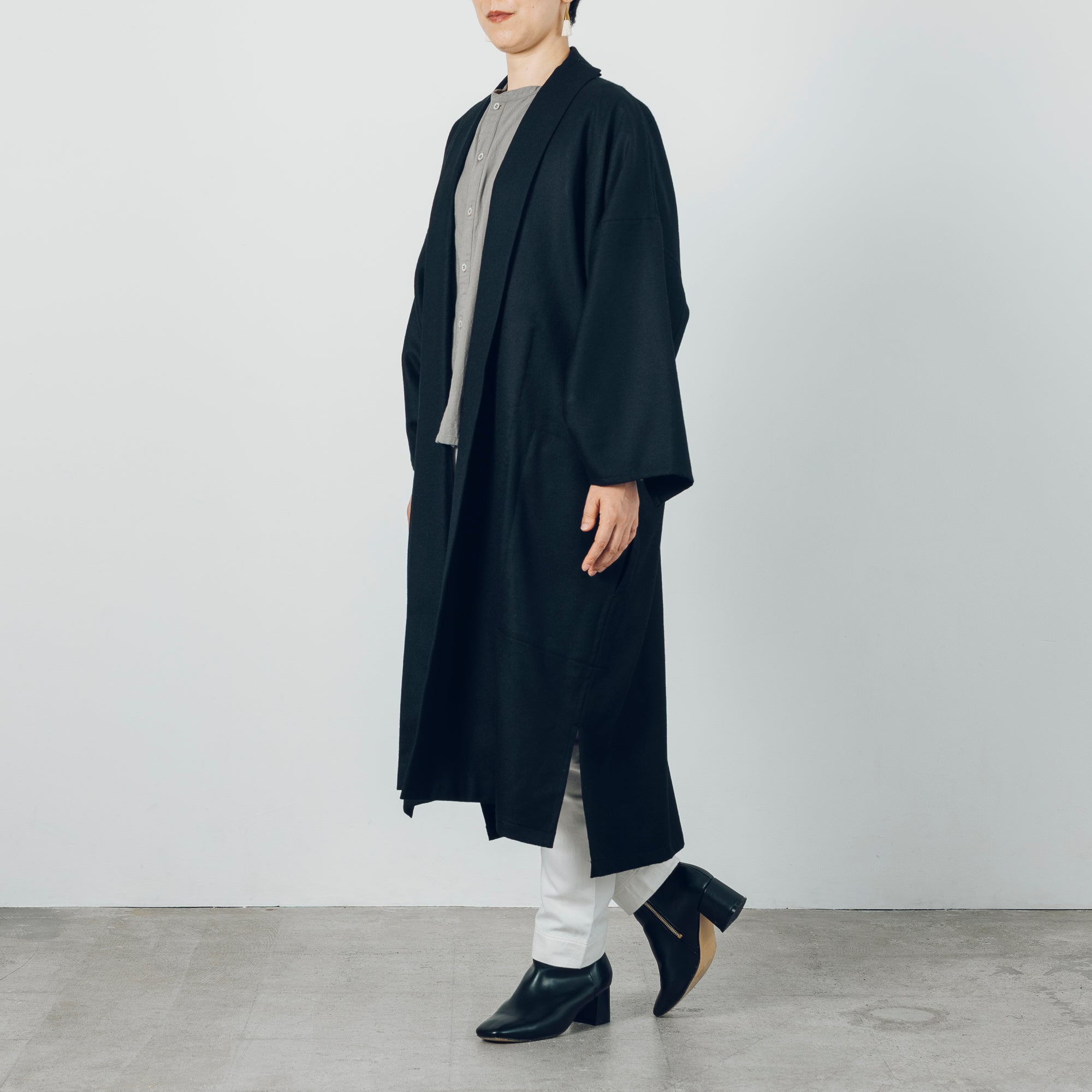 [Smooth jacket] Rescue linen/black